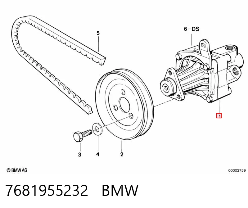 7681955232 BMW Bomba hidráulica de dirección