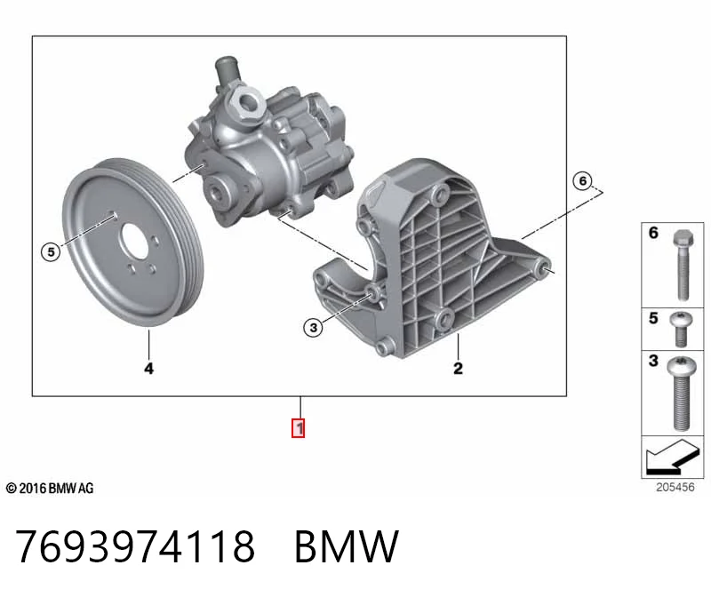 7693974118 BMW Bomba hidráulica de dirección