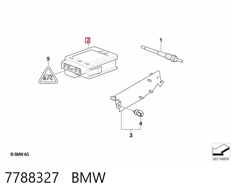7788327 BMW Relé de bujías incandescentes
