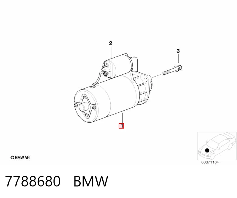 7788680 BMW Arranque motores