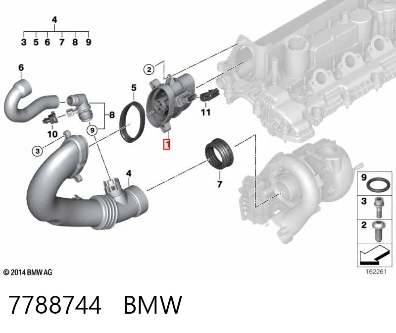 7788744 BMW Sensor de flujo de aire