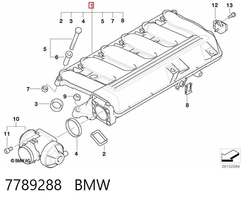 7789288 BMW Colectores de admisión
