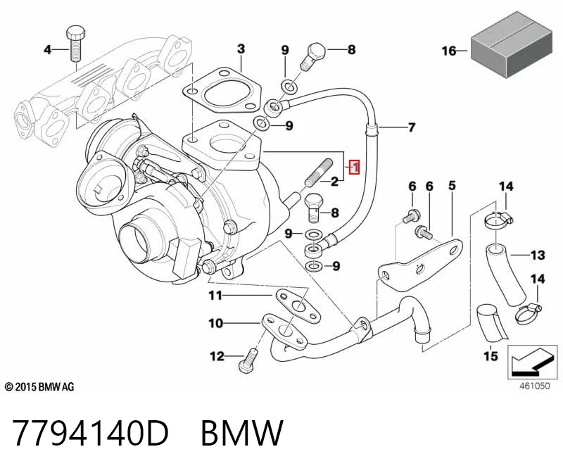 Turbocompresor 7794140D BMW