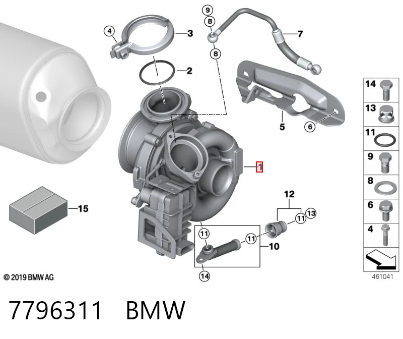 7796311 BMW Turbo para motor