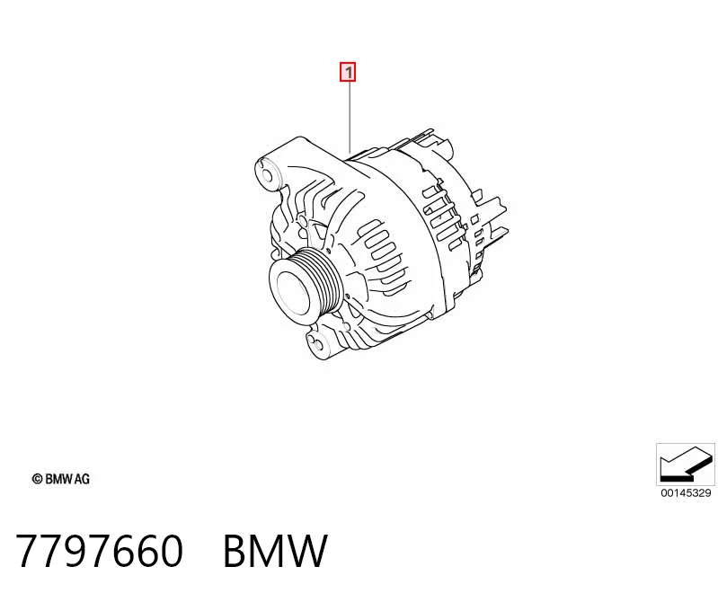 7797660 BMW Alternador de coche