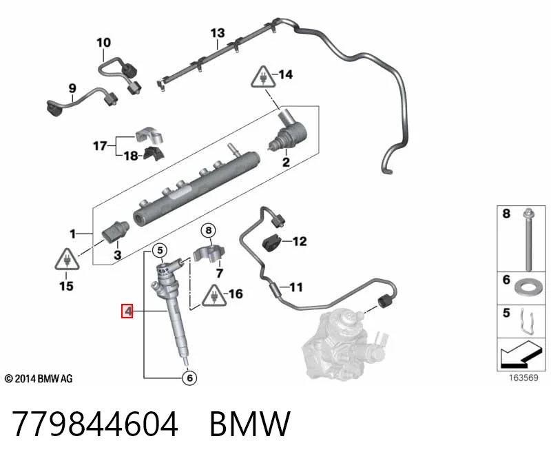 779844604 BMW Inyector de combustible