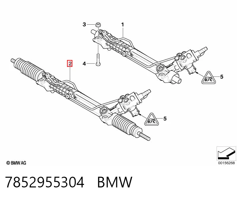 7852955304 BMW Cremallera caja de direccion
