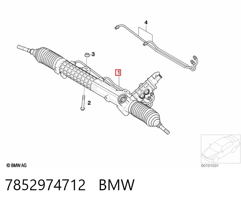 Cremallera de dirección 7852974712 BMW