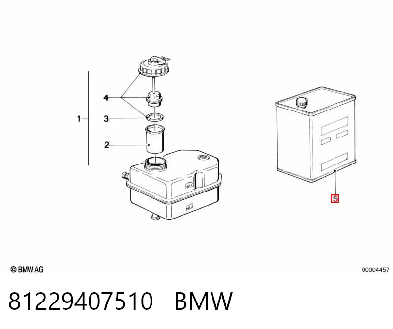 Líquido de frenos 81229407510 BMW