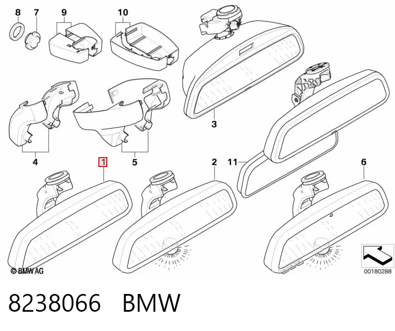 Comprar Espejo interior BMW 3  E46