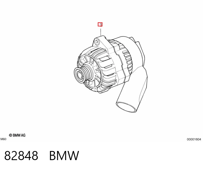 82848 BMW Alternador de coche