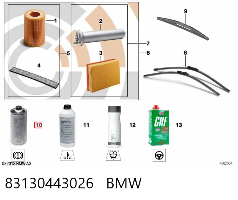 Líquido de frenos 83130443026 BMW
