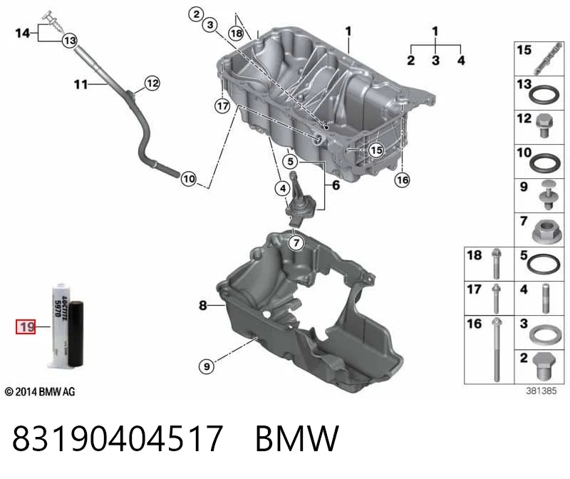 83190404517 BMW Sellador de silicona
