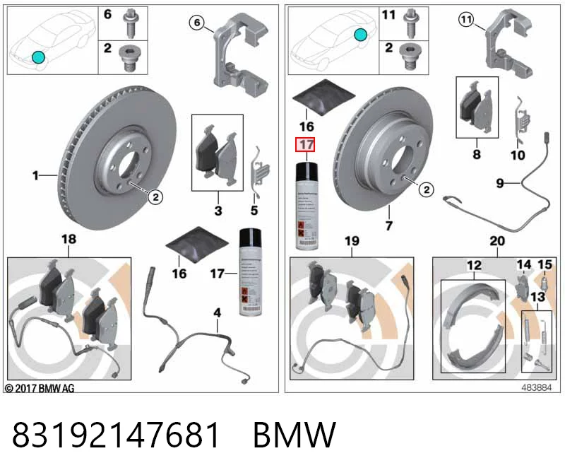 Comprar Limpiador de frenos Smart FORFOUR  453 a bajo precio