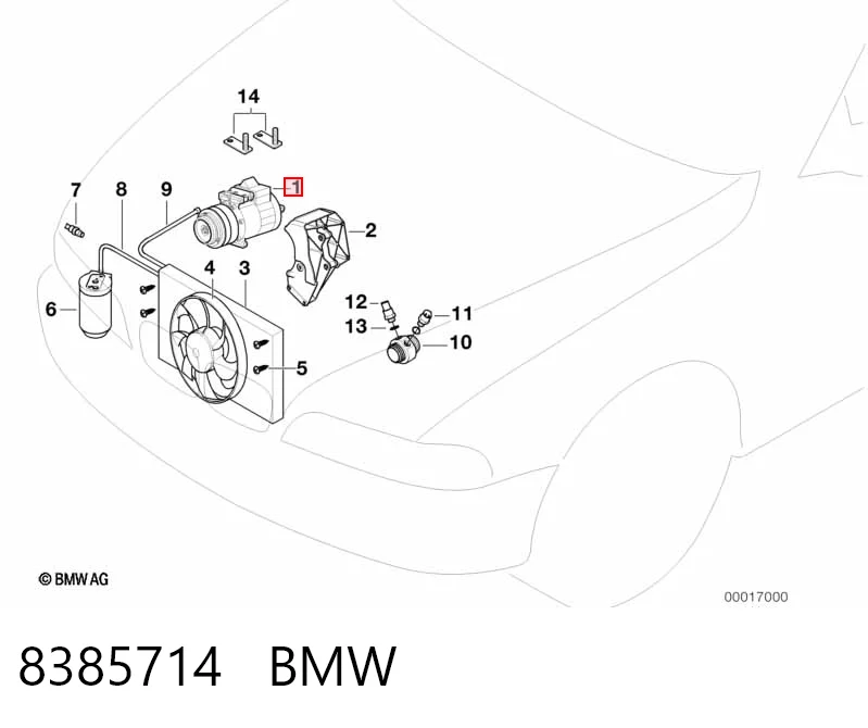 8385714 BMW Compresor climatizador