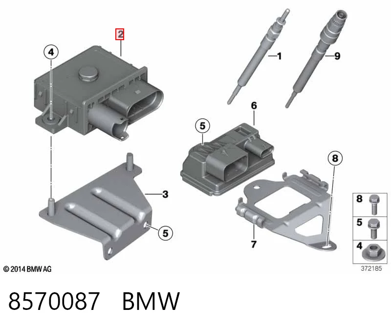 Relé de precalentamiento BMW 1 