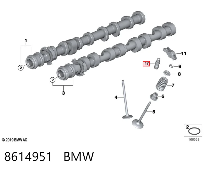 8614951 BMW Taqués de motor