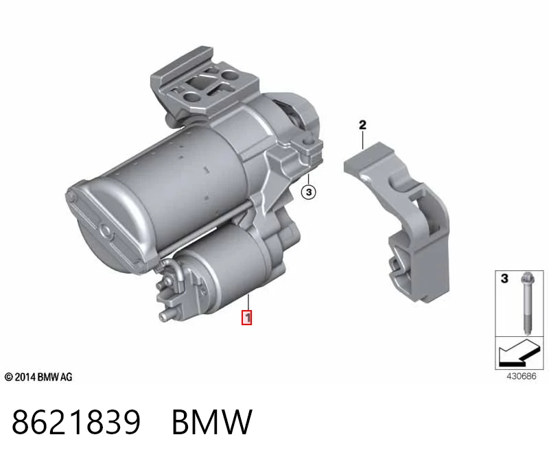 8621839 BMW Arranque motores