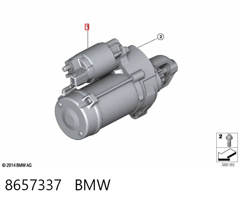 8657337 BMW Arranque motores