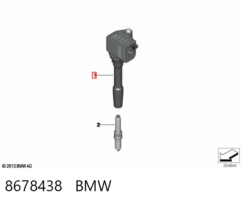 8678438 BMW Bobina de ignición