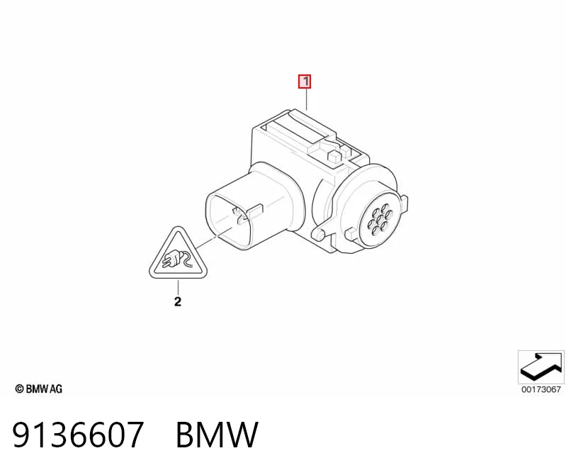 9136607 BMW Sensor de contaminación del aire