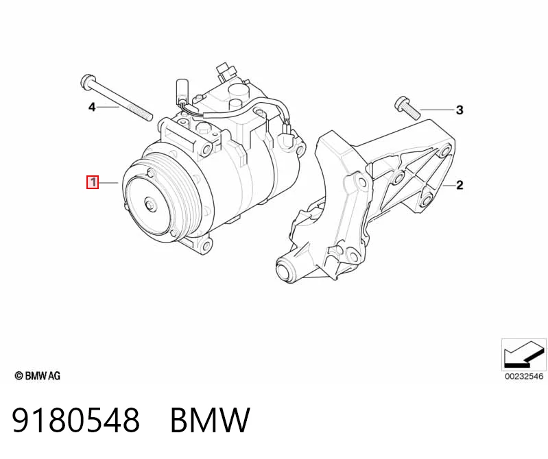 9180548 BMW Compresor climatizador