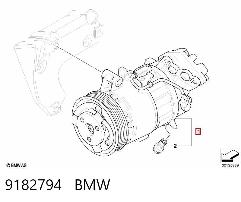 9182794 BMW Compresor climatizador