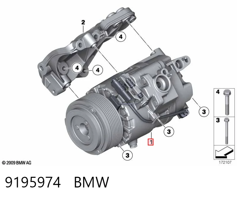 9195974 BMW Compresor climatizador