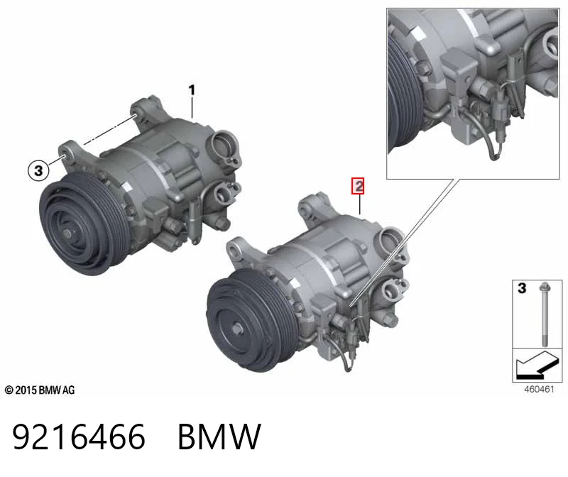 9216466 BMW Compresor climatizador