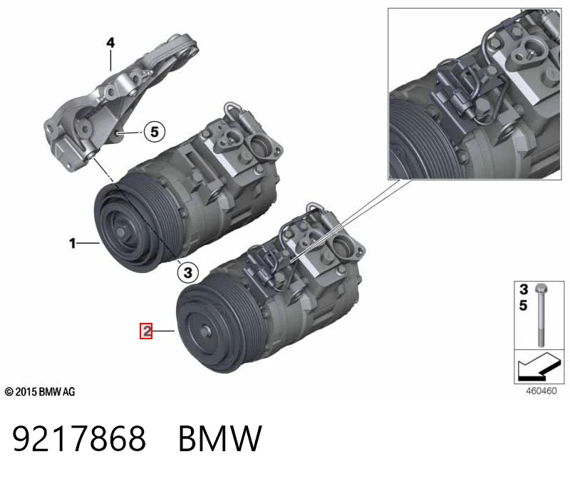 9217868 BMW Compresor climatizador