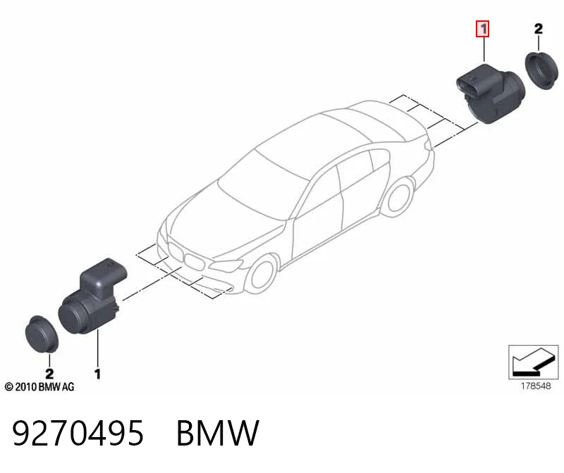 9270495 BMW Sensor de estacionamiento delantero