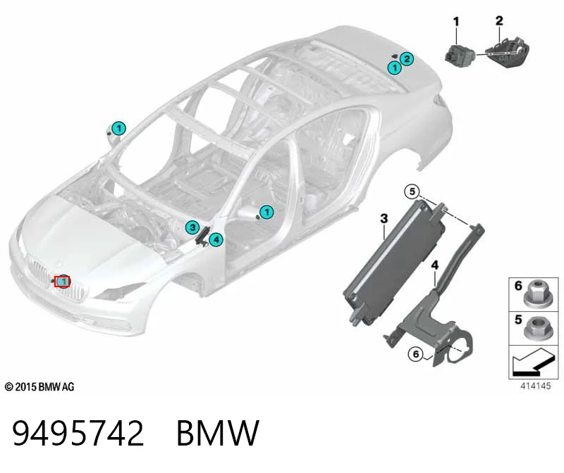 9495742 BMW Cámara del sistema de visión