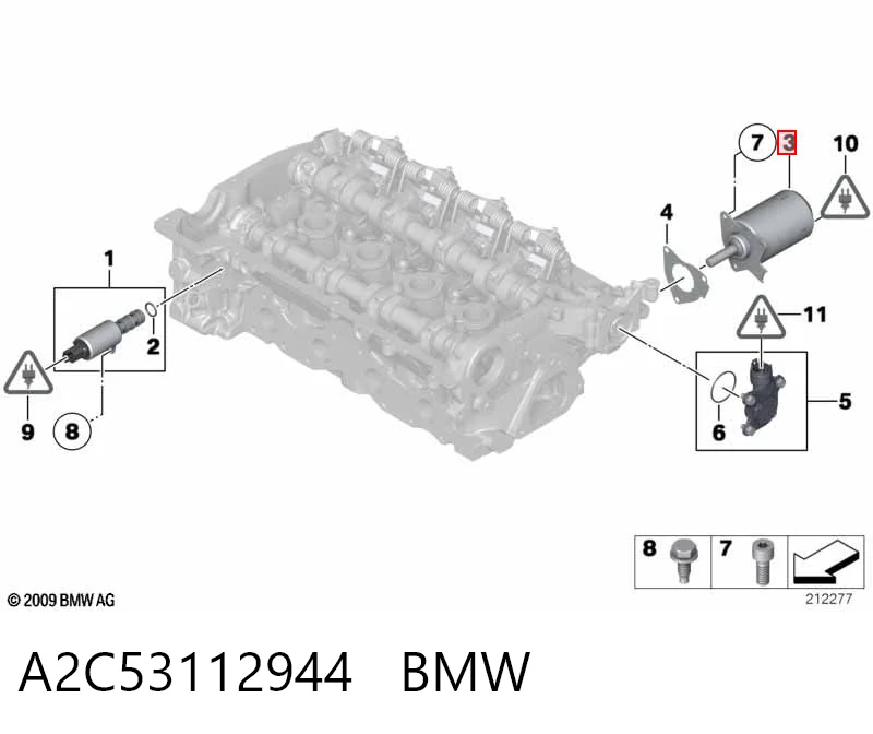 A2C53112944 BMW Regulador de fase de distribución