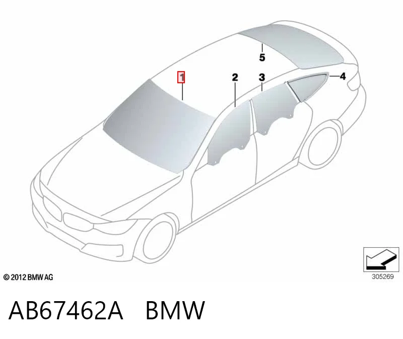 Parabrisas AB67462A BMW