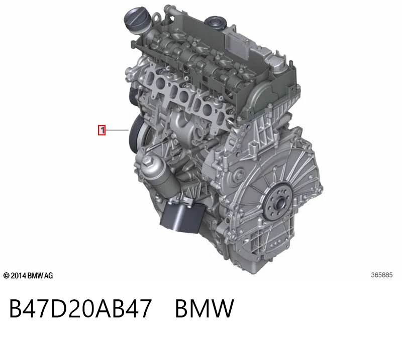 B47D20AB47 BMW Motor completo