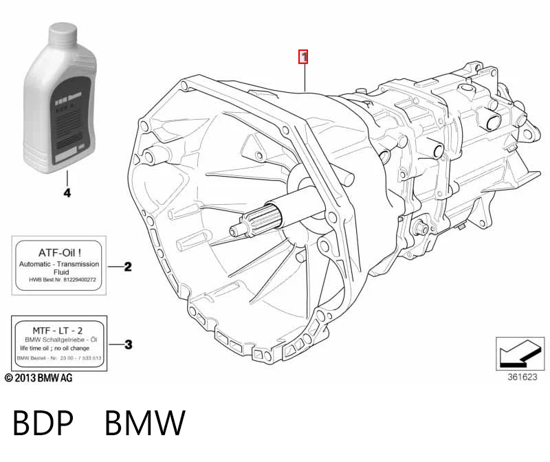 BDP BMW Transimisión manual