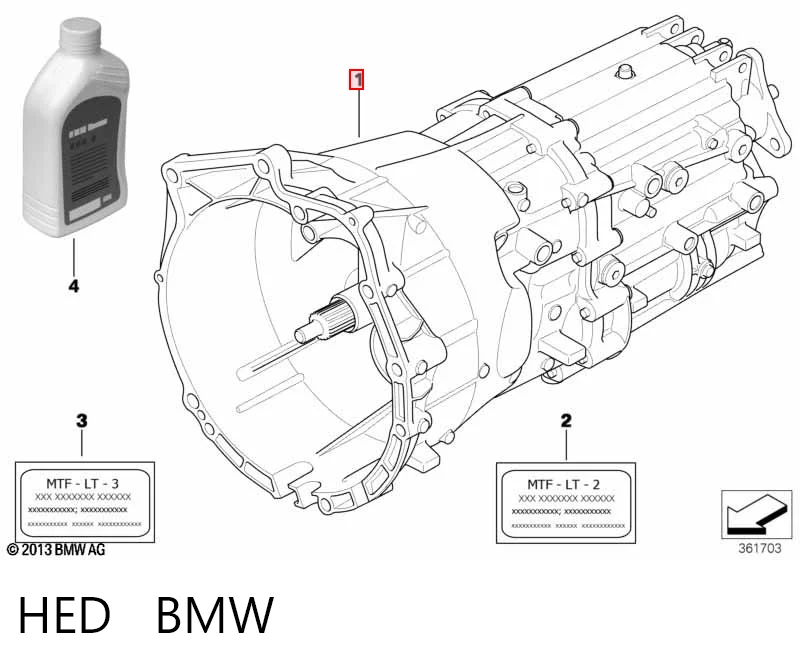 HED BMW Transimisión manual
