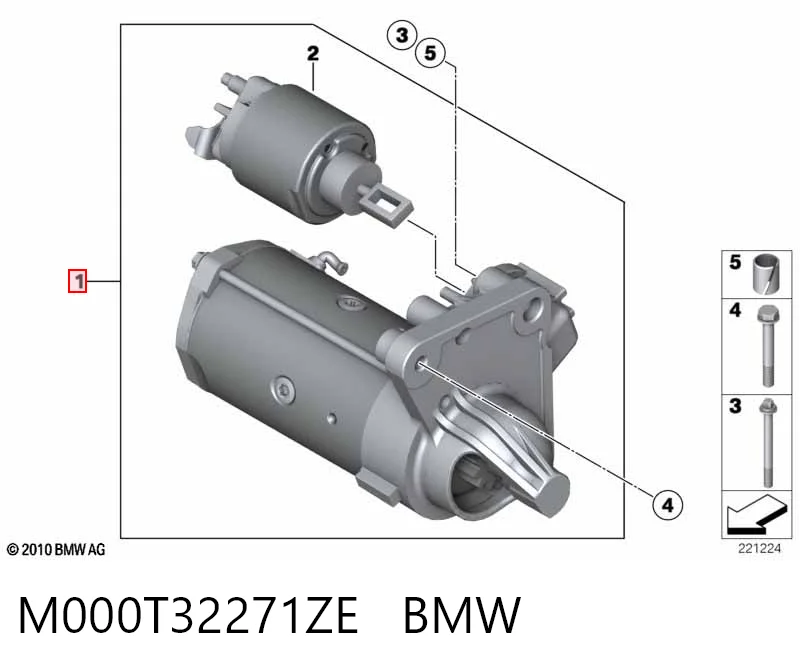 M000T32271ZE BMW Arranque motores