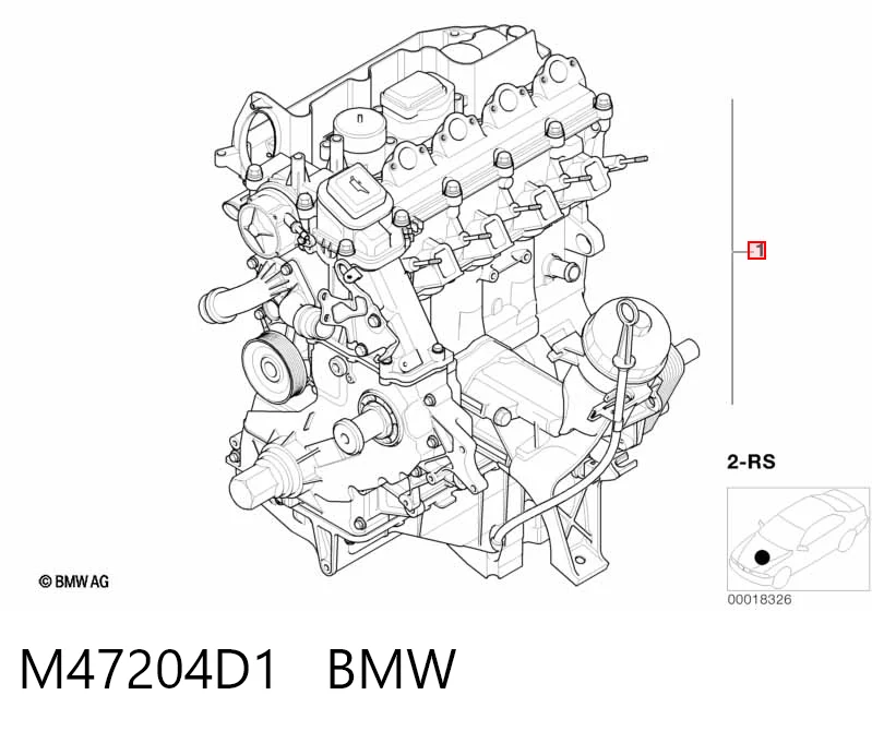 M47204D1 BMW Motor completo