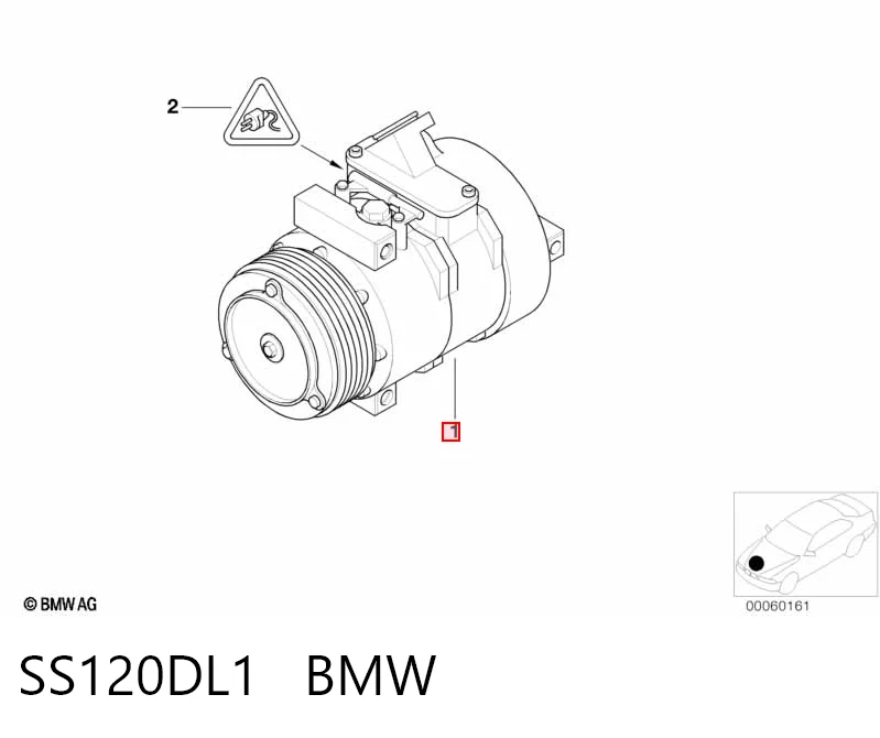 SS120DL1 BMW Compresor climatizador
