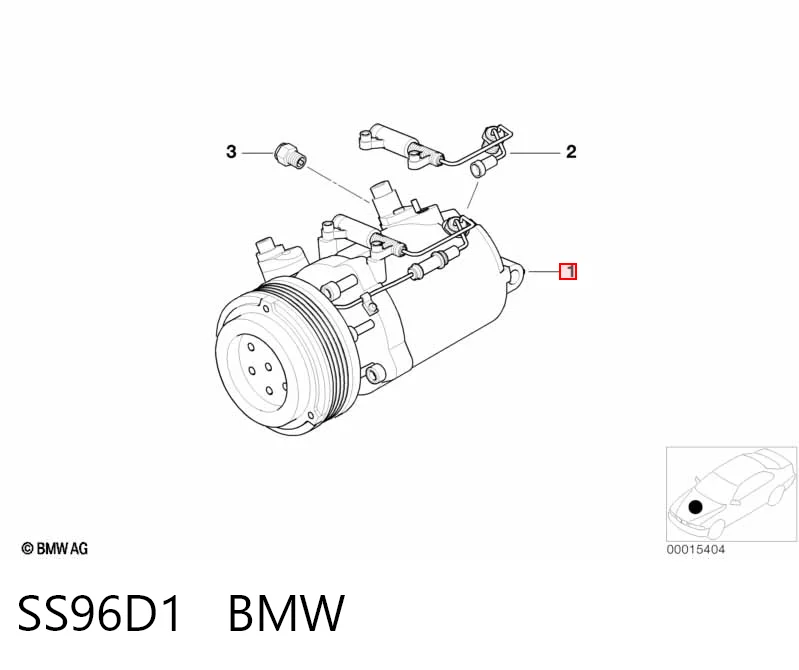SS96D1 BMW Compresor climatizador