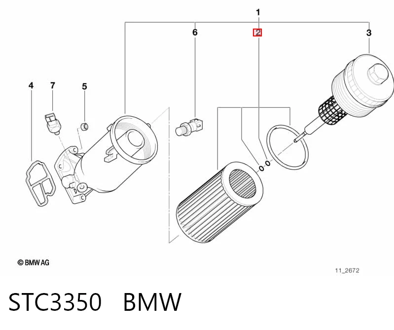 Filtro de aceite STC3350 BMW