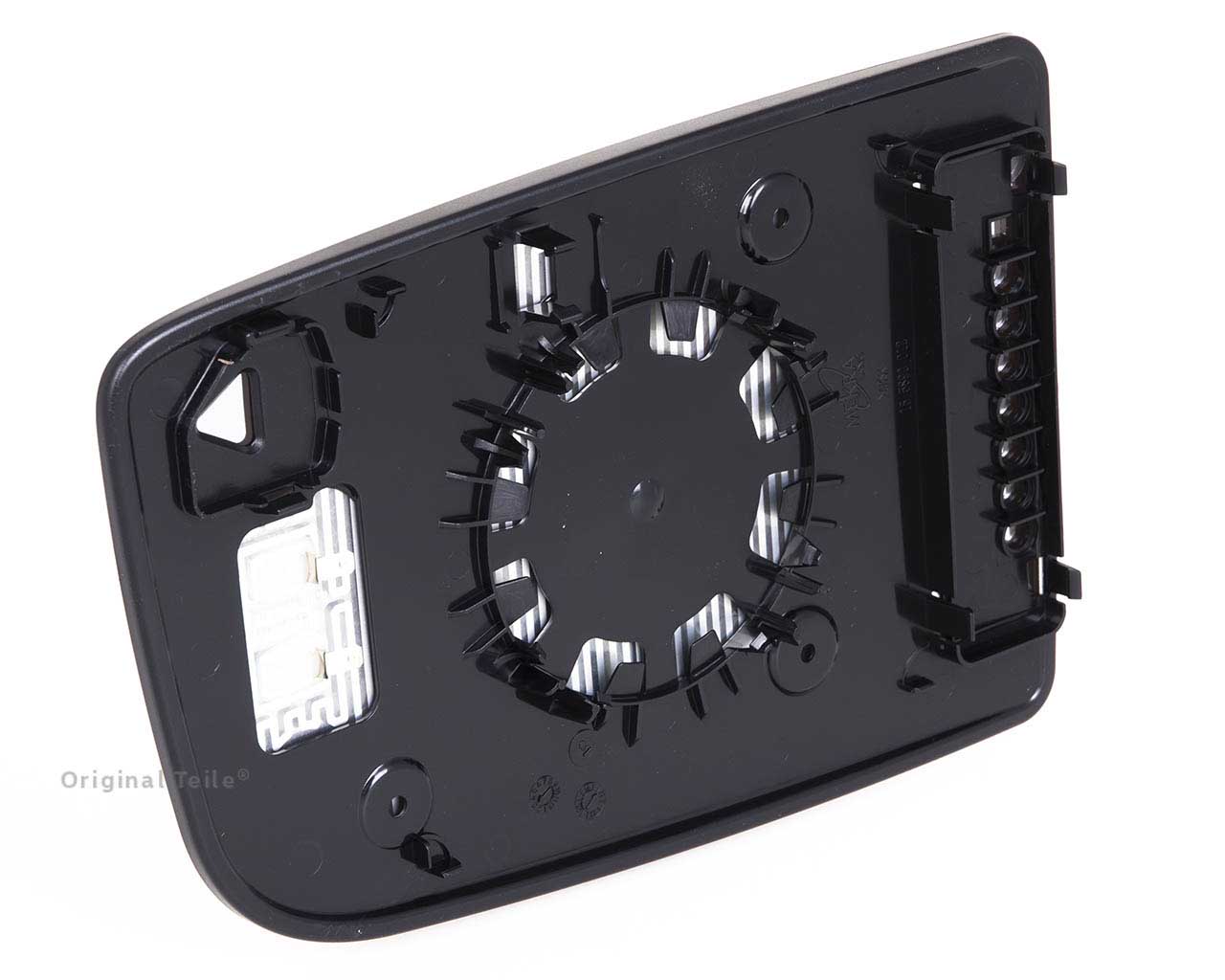 2E0857588A VAG Cristal de espejo retrovisor derecho