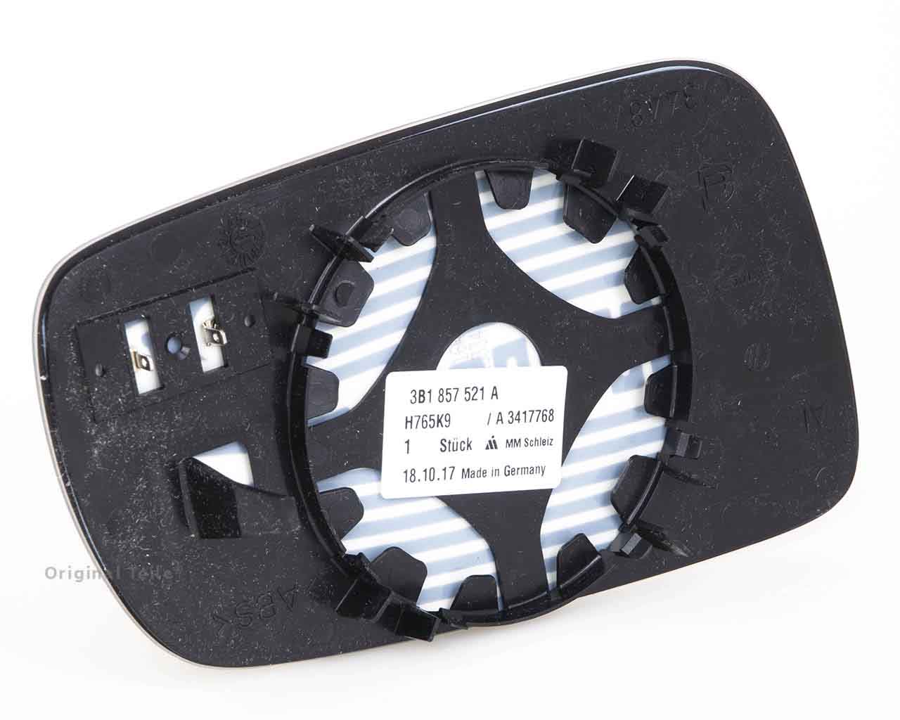3B1857521A VAG Cristal de espejo retrovisor exterior izquierdo