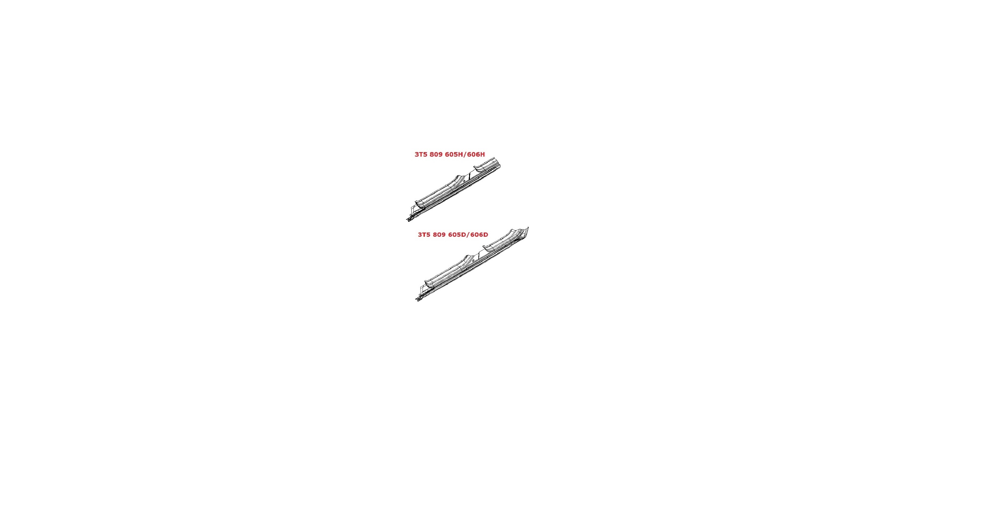 Comprar Umbral exterior derecho Skoda SuperB II 3T4 a bajo precio