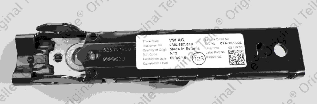 4M0857819 VAG Regulador de altura del cinturón de seguridad delantero izquierdo