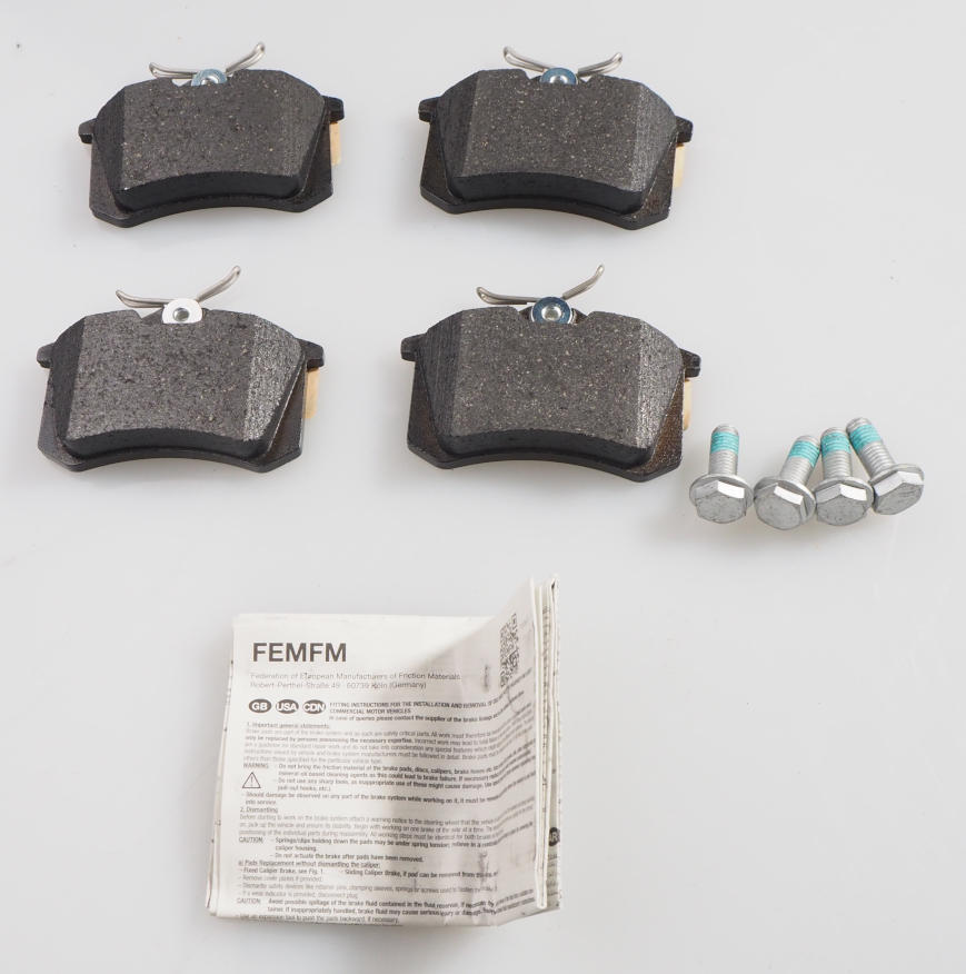 5K0698451E VAG Pastillas freno traseras