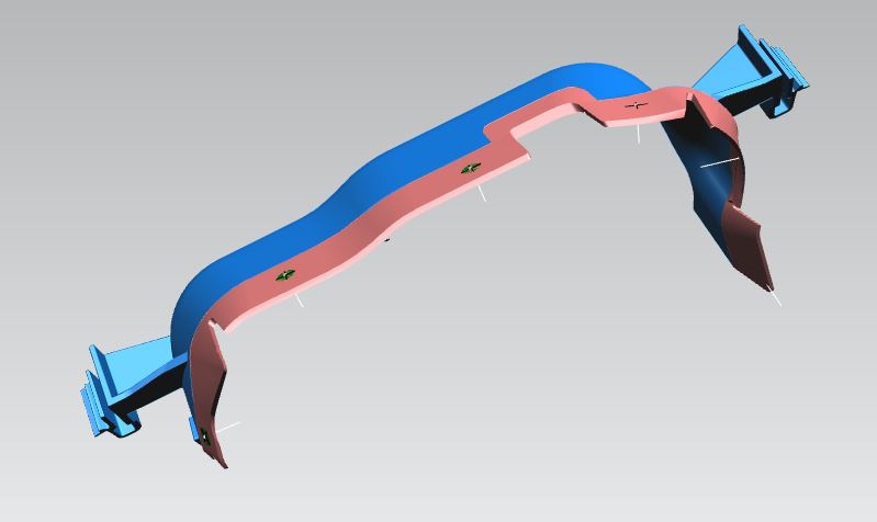 8V0121285 VAG Deflector de aire superior del radiador